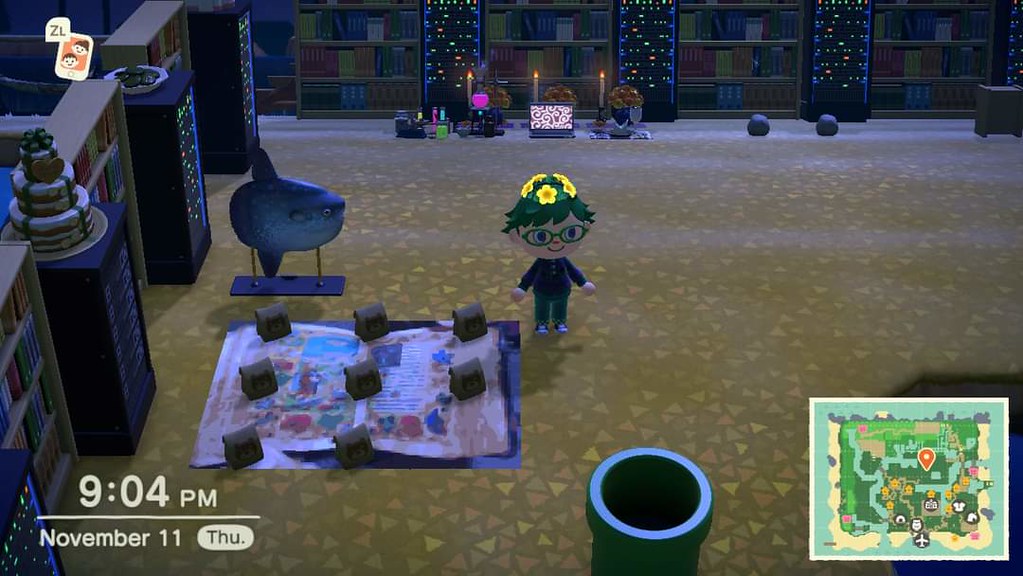 Virtual Quinn with bags of coffee ready in the DH hangout space